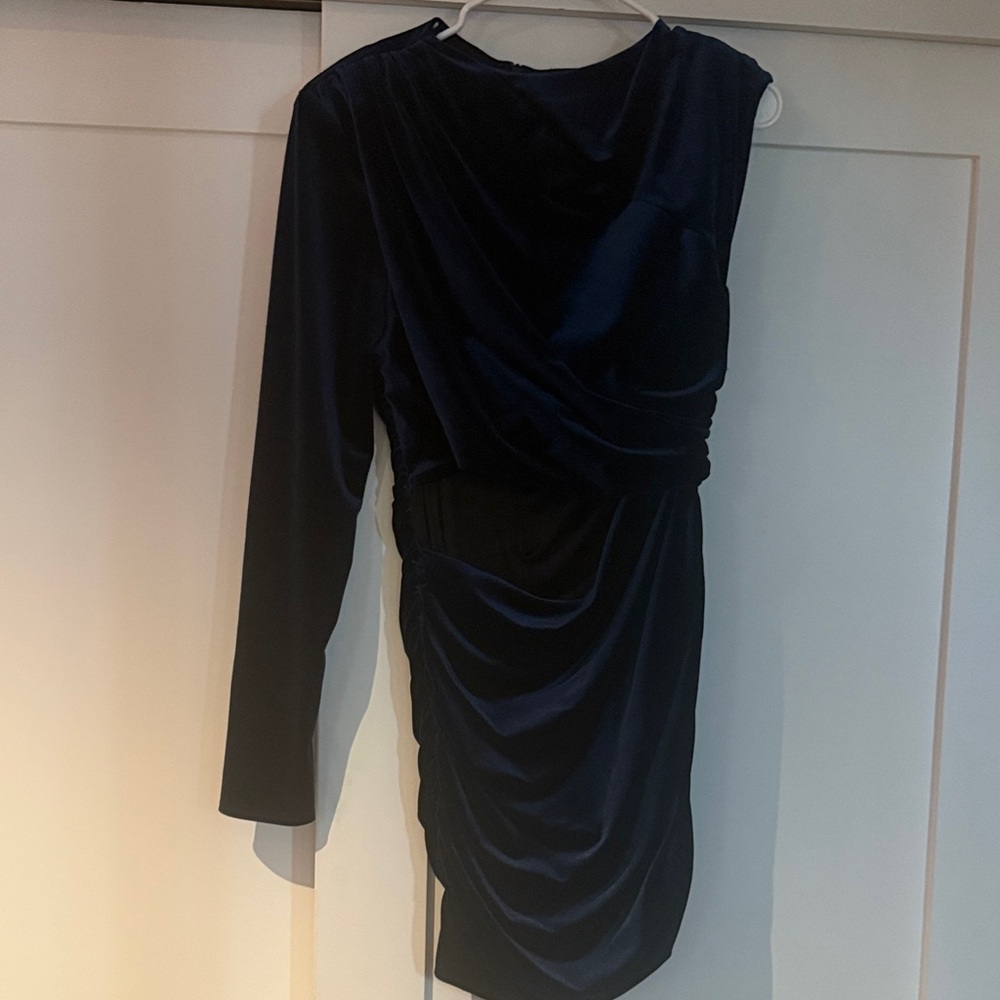 Zara Midnight Blue Long Sleeve Dress